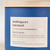 White Barn Mahogany Coconut 3-Wick Scented Candle