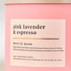 شمعة معطرة وايت بارن Pink Lavender & Espresso 3-Wick