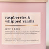 White Barn Raspberries & Whipped Vanilla 3-Wick Scented Candle