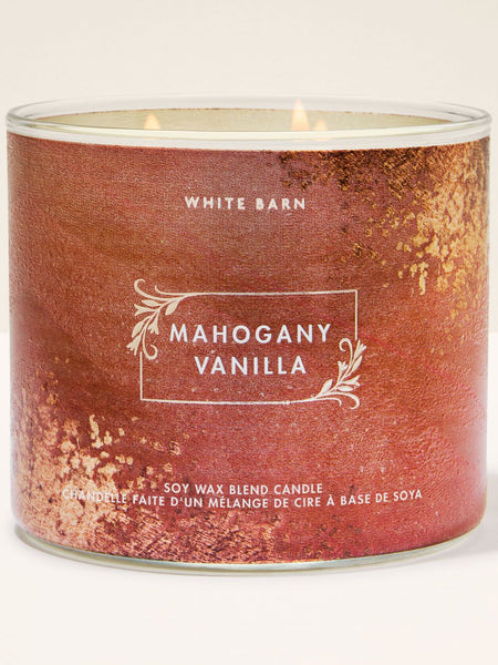 Bath & Body Works Mahogany Vanilla 3-Wick Scented Candle