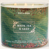 Bath & Body Works White Tea & Sage 3-Wick Scented Candle