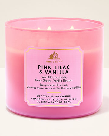 White Barn Pink Lilac & Vanilla 3-Wick Scented Candle