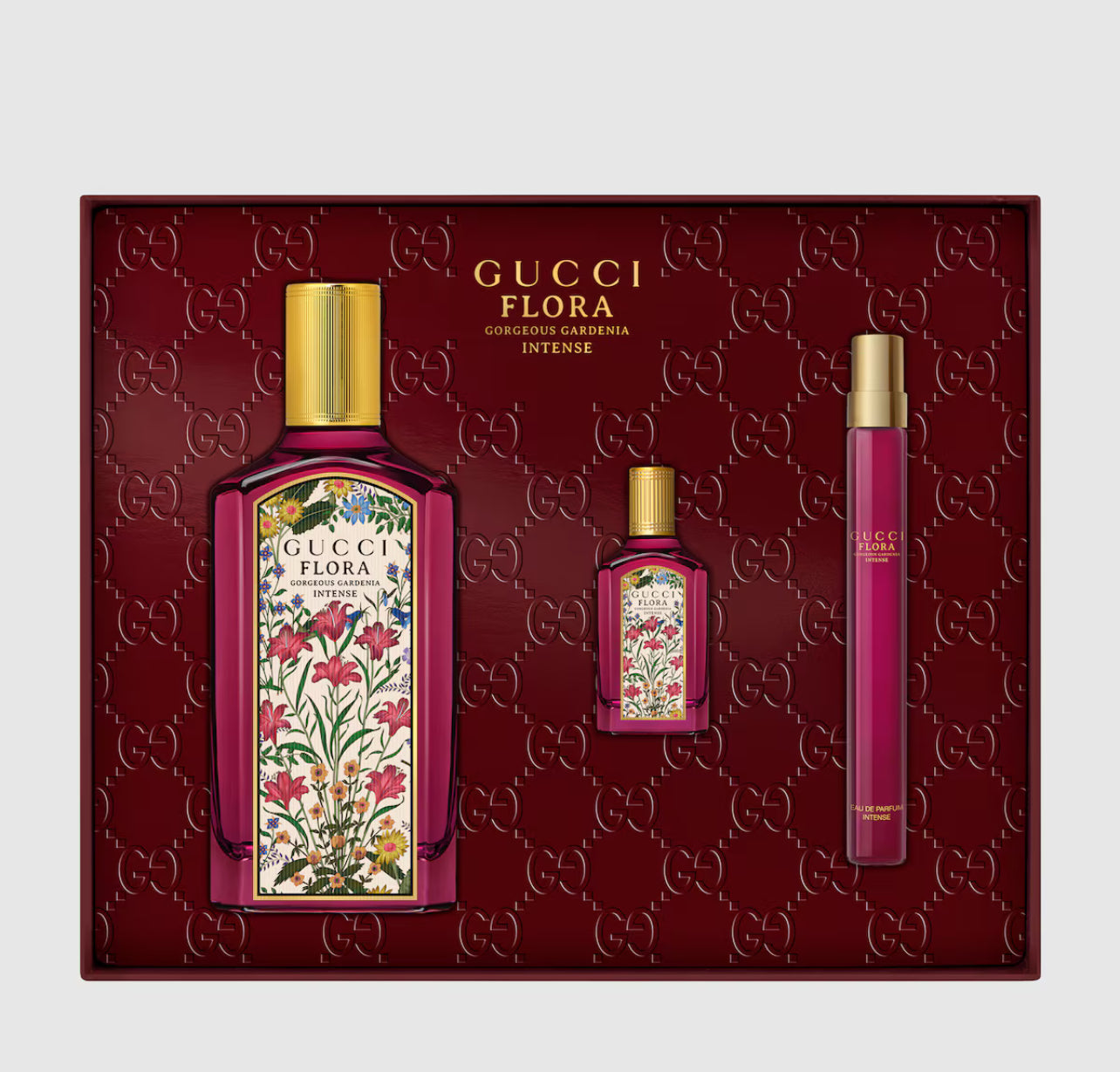 طقم عطور جوتشي Flora Gorgeous Gardenia EDP ‏100 مل / ‏10 مل / ‏5 مل