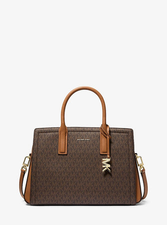 Michael Kors Laila Satchel Brn Acorn Bag