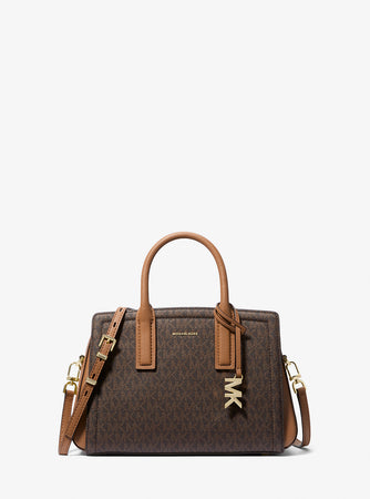 Michael Kors Laila Small Signature Logo Satchel Bag