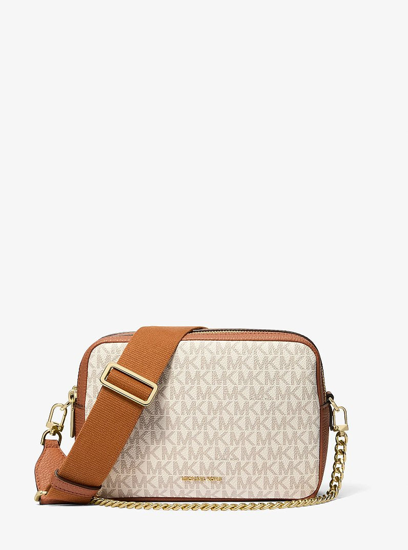 Michael Kors Bryant Md Dblzp Chn Camera Xbody Vanilla Acrn Bag