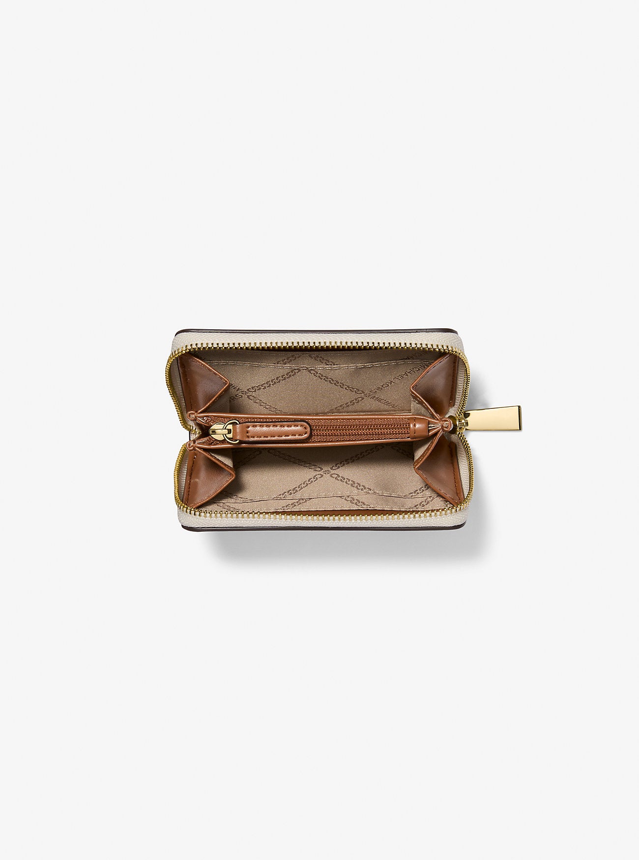 محفظة مايكل كورس Jet Set Small Signature Logo Zip-Around Card Case