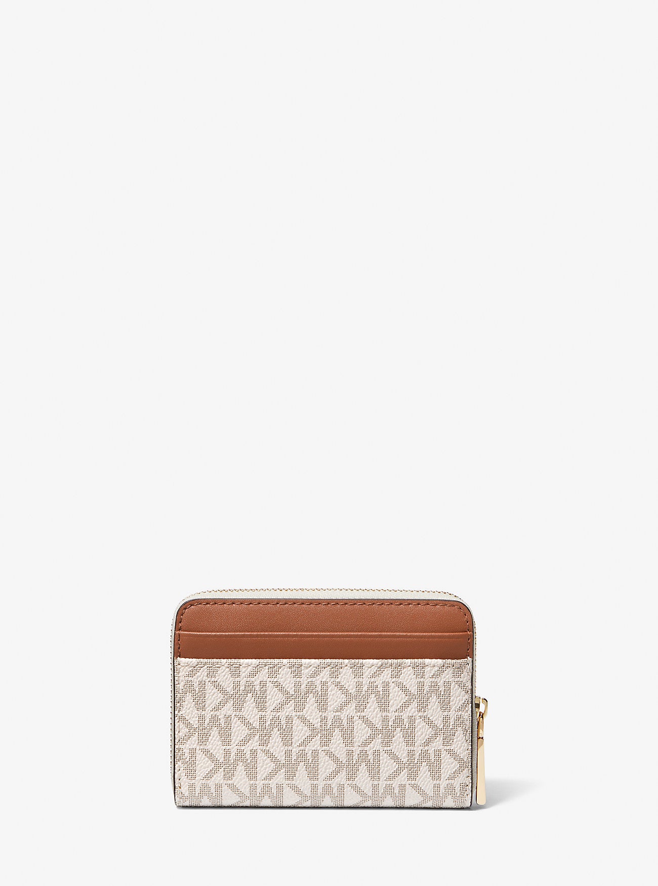 محفظة مايكل كورس Jet Set Small Signature Logo Zip-Around Card Case