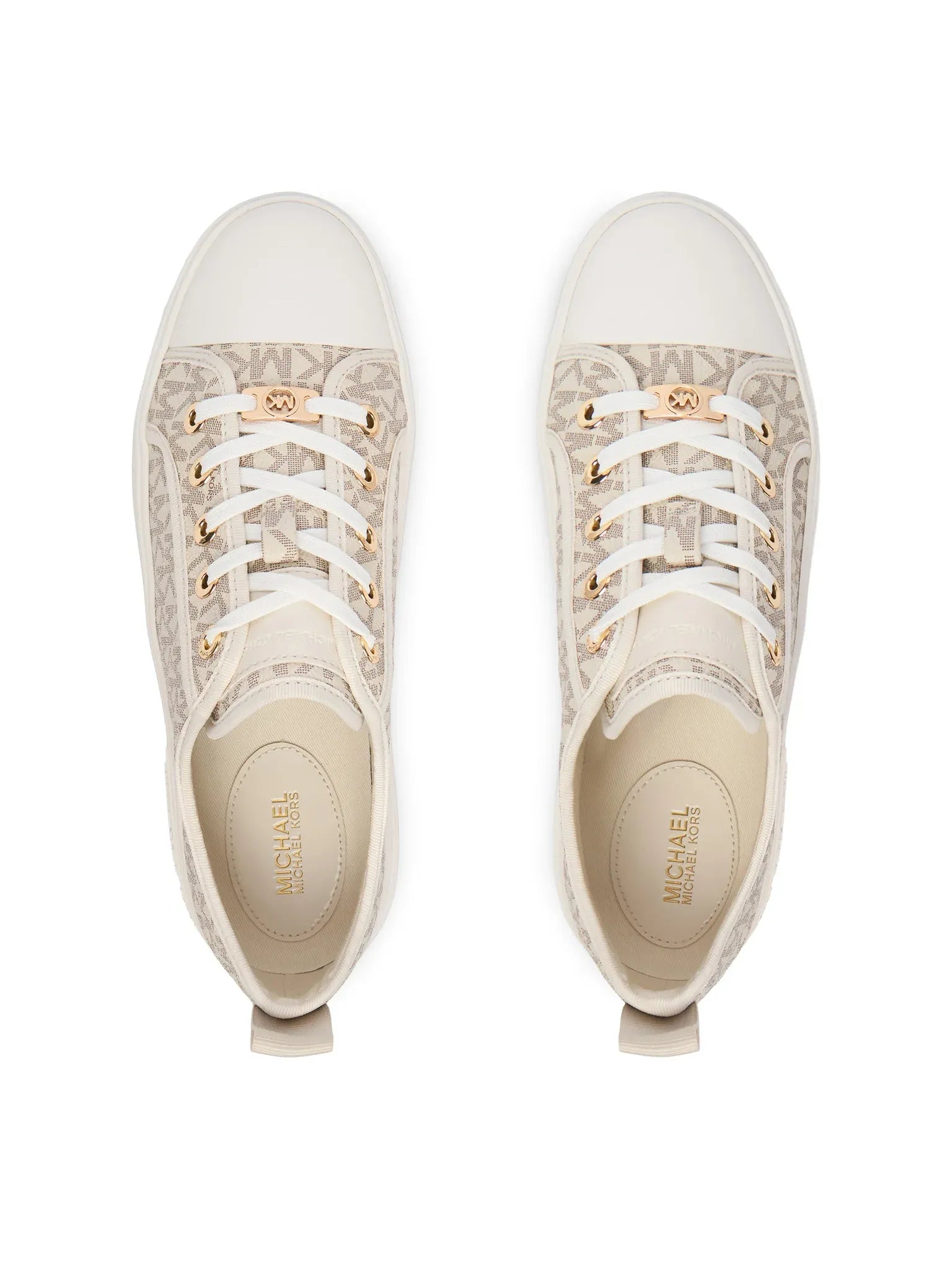 Michael Kors Evy Lace Up Vanilla Sneaker