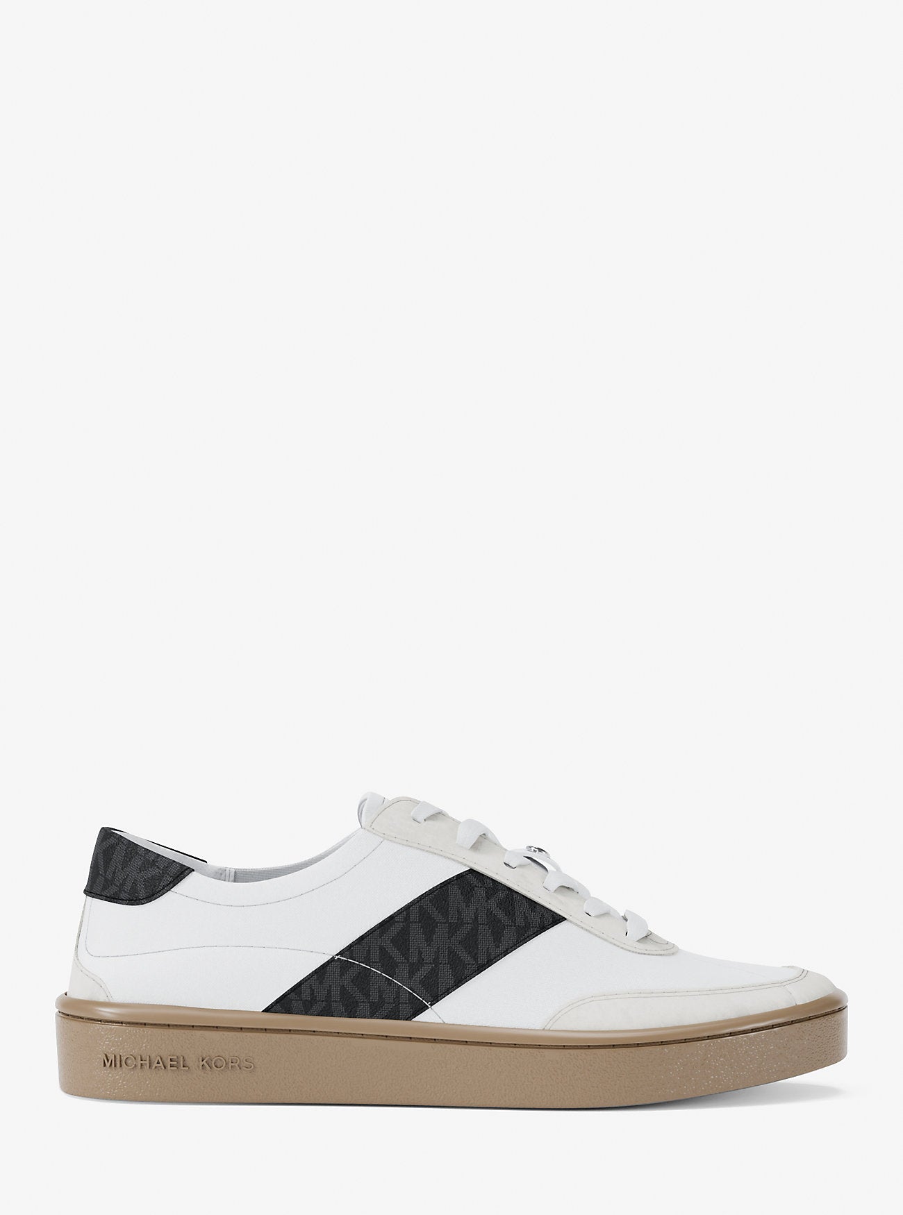Michael Kors Kaycee Signature Logo Stripe In Rosewood Sneaker