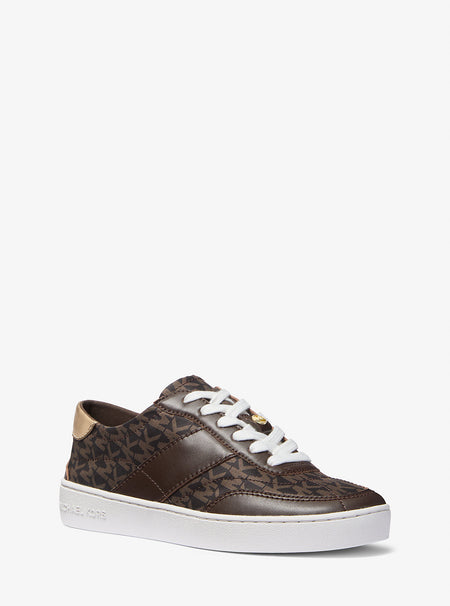 Michael Kors Kaycee Signature Logo and Leather Sneaker