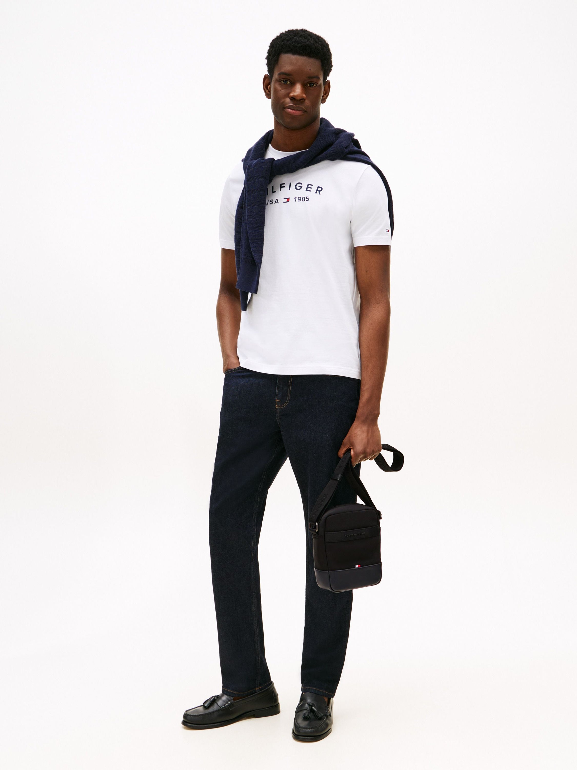 Tommy Hilfiger Logo Patch Crossbody Reporter Bag