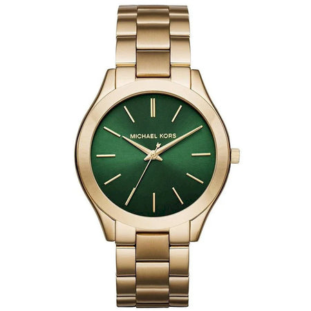 ساعة مايكل كورس Slim Runway Green Dial
