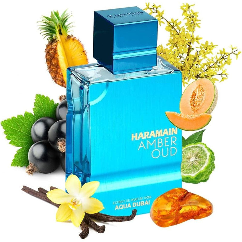 Al Haramain Amber Oud Aqua Dubai Extrait De Parfum 75+ 30ml + 250ml Perfume Set