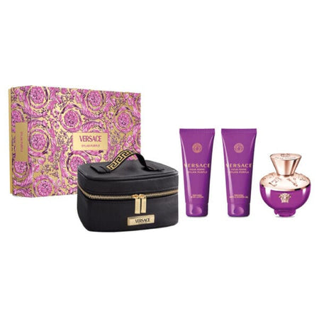 EDP and Shower Gel And Body Lotion And Bag فيرساتشي Bright Crystal Set EDP ‏100 مل / ‏100 مل / ‏10 مل
