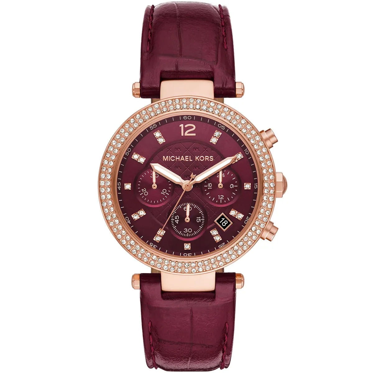 ساعة مايكل كورس Parker Red Dial Red Leather