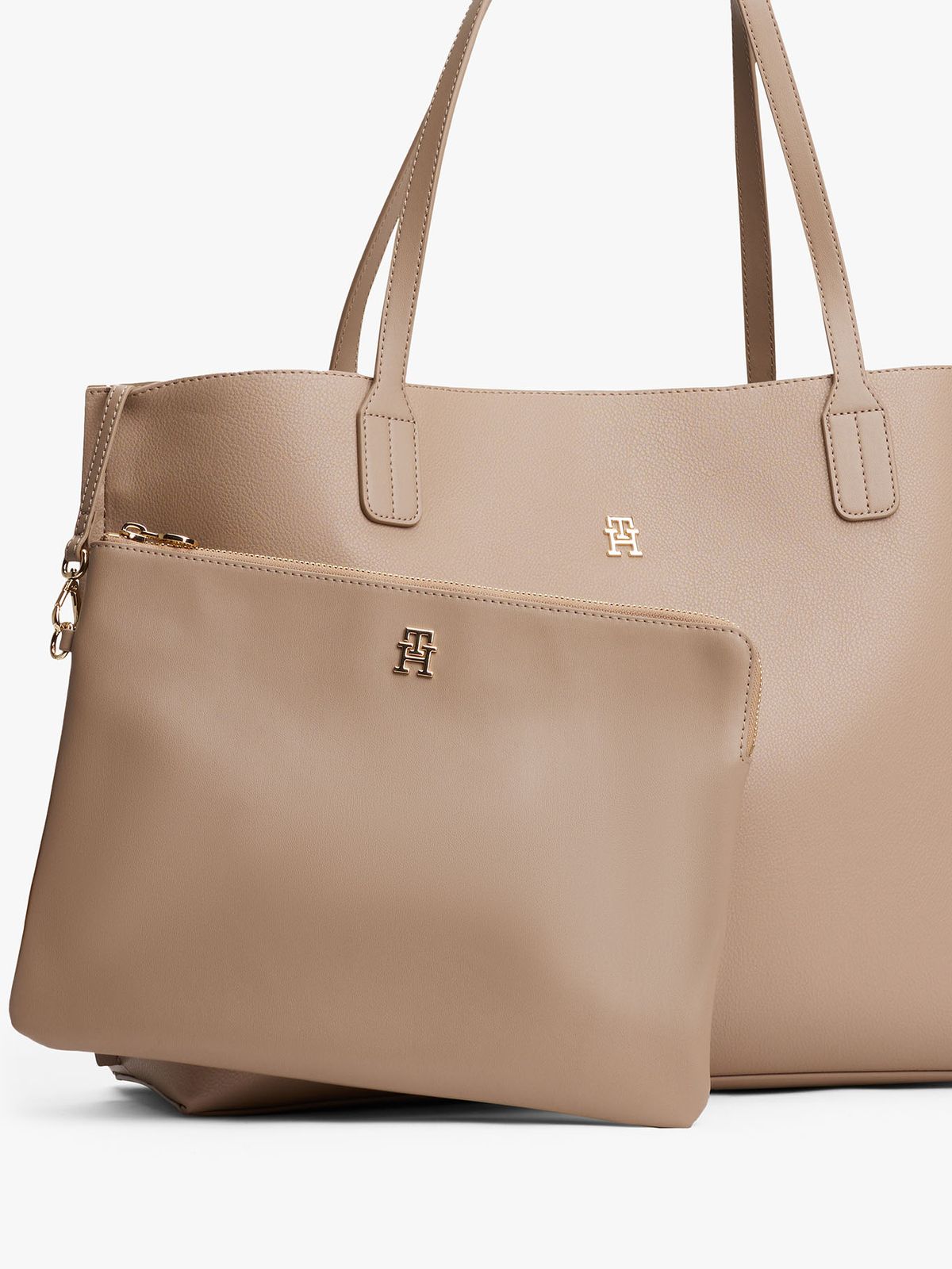Tommy Hilfiger Monogram Plaque Tote Bag