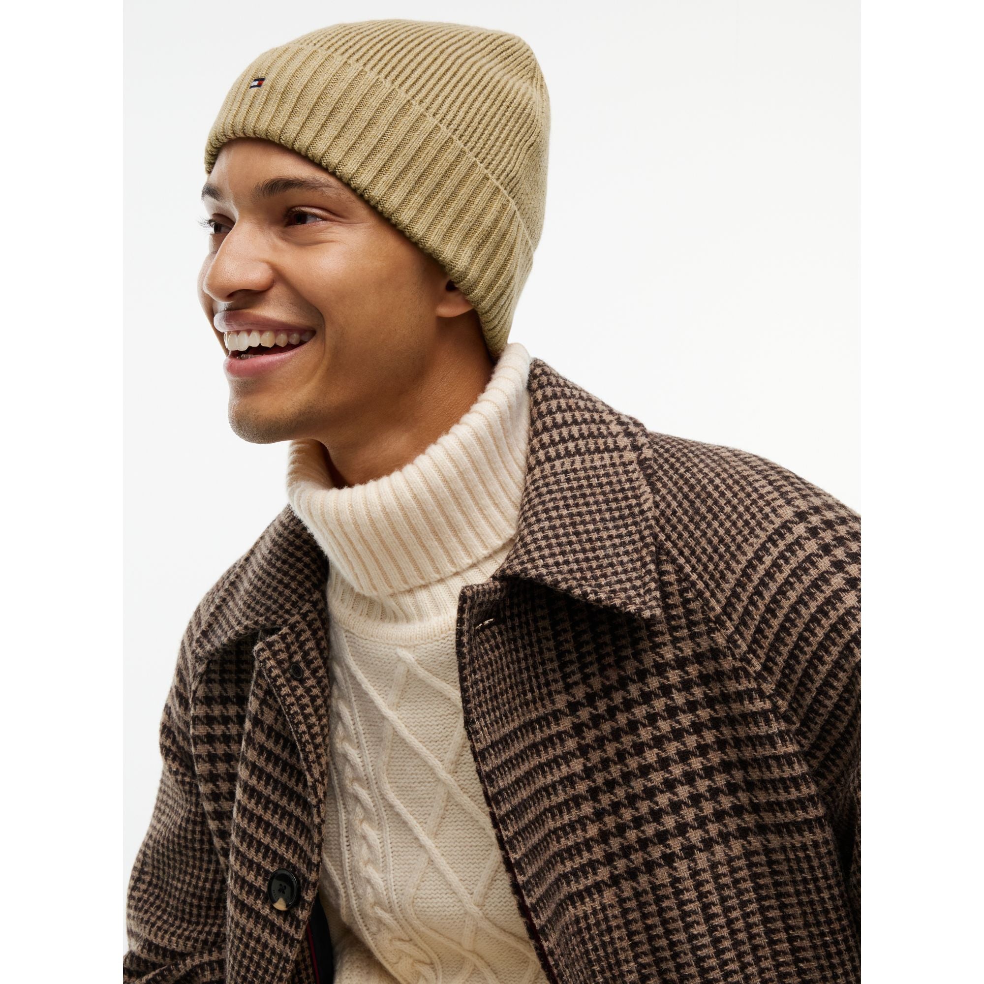 Tommy Hilfiger Flag Pima Cotton Beanie Hat
