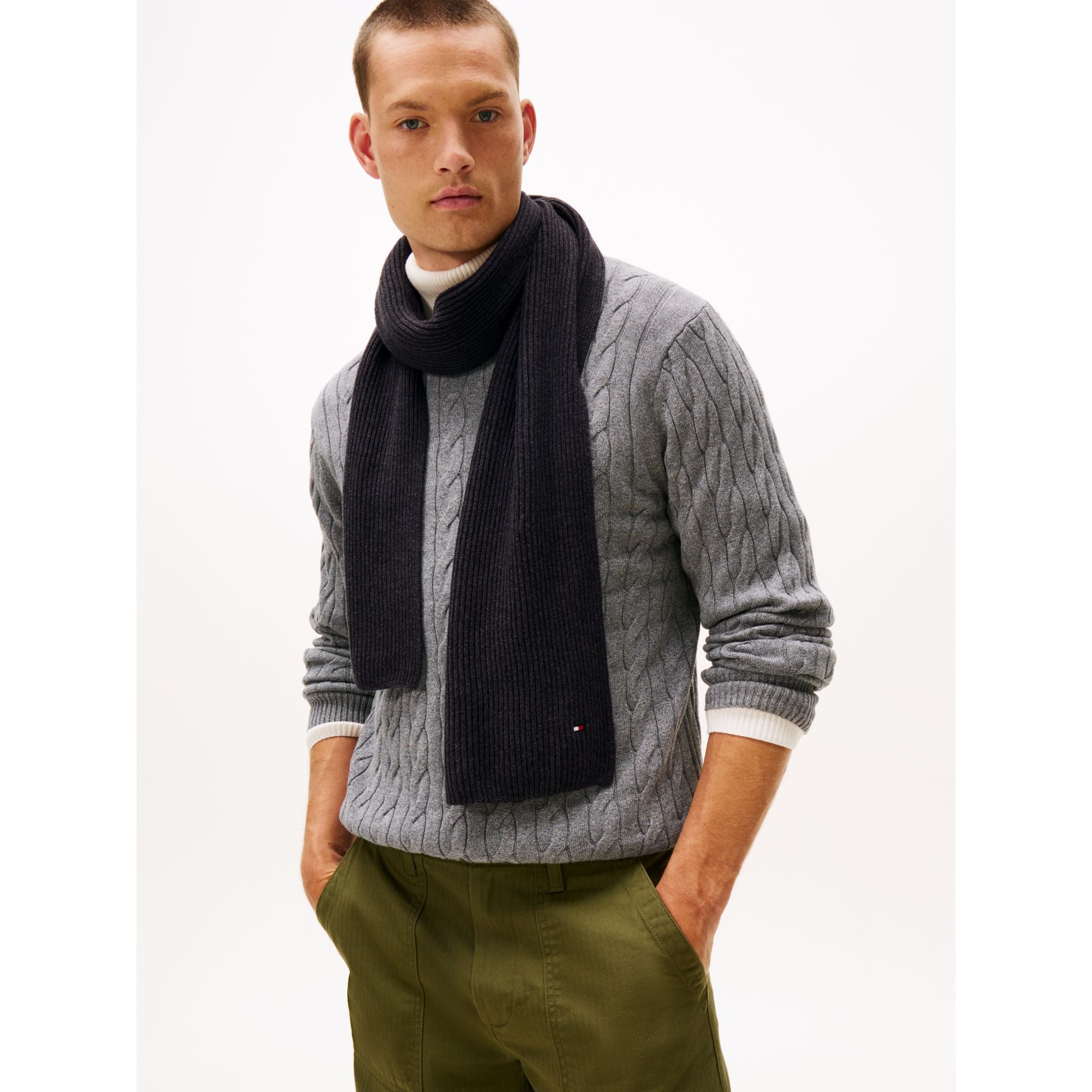 צעיף טומי הילפיגר Flag Pima Cotton Cash