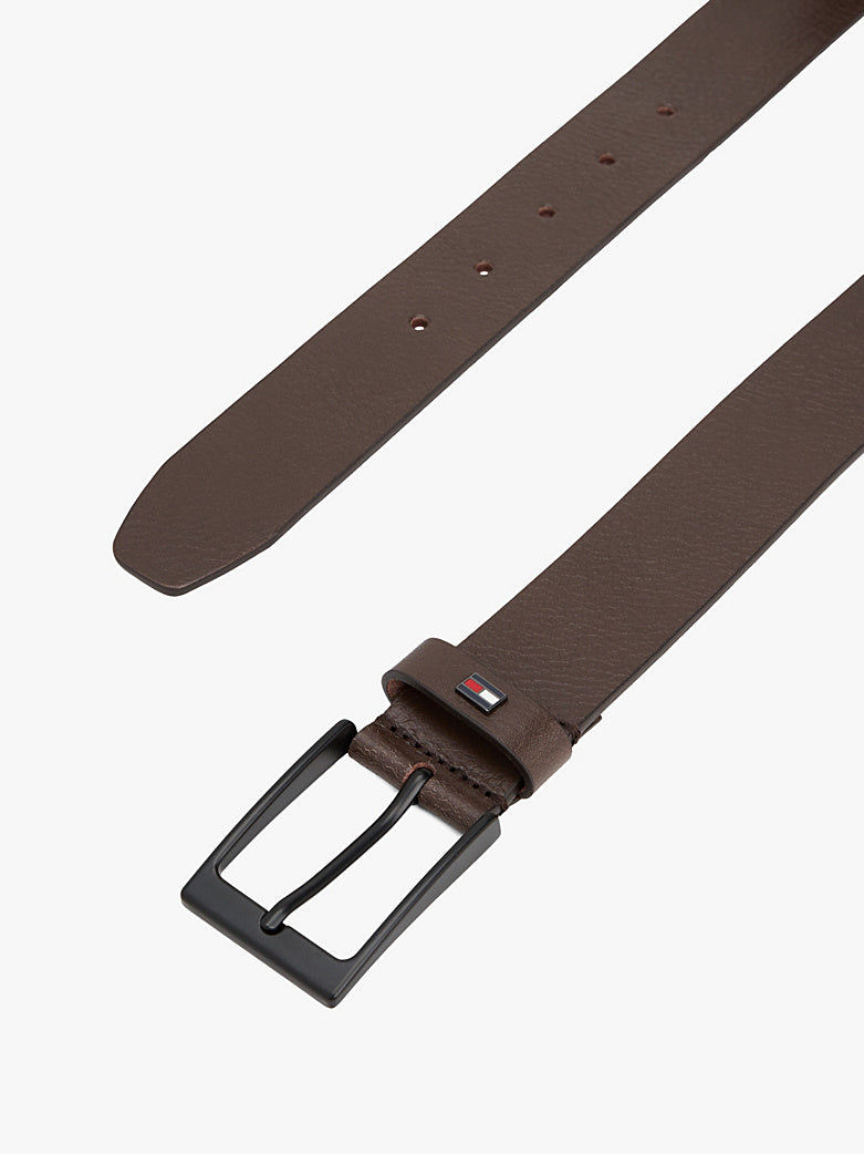 Tommy Hilfiger Square Buckle Leather Belt