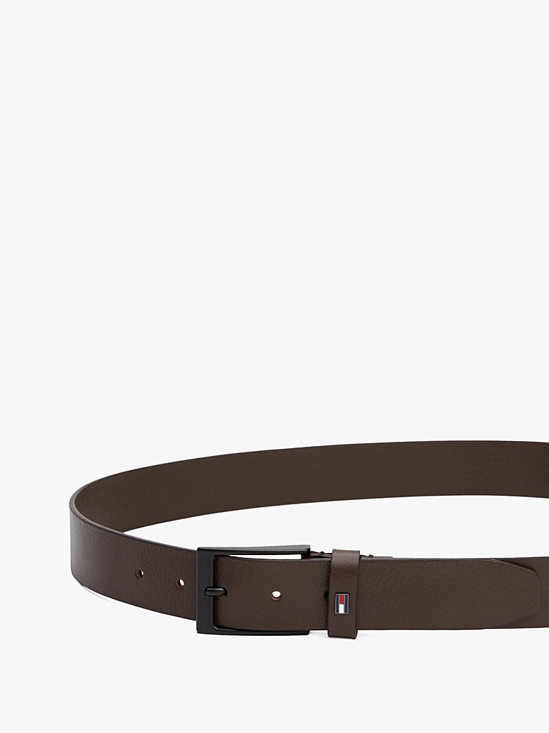 Tommy Hilfiger Square Buckle Leather Belt