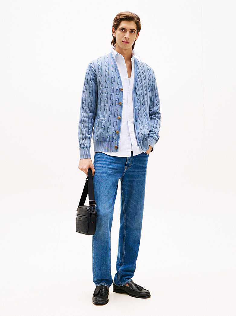 حقيبة تومي هيلفيجر Monogram Crossbody Reporter