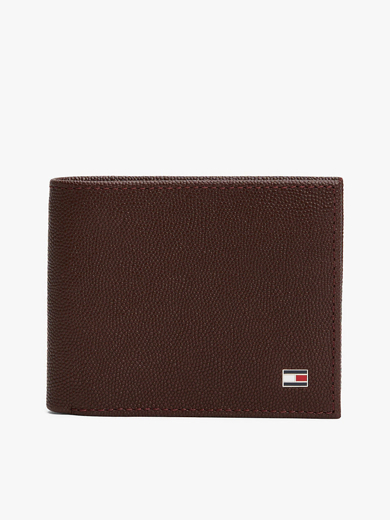 Tommy Hilfiger Enamel Flag Leather Bifold Wallet