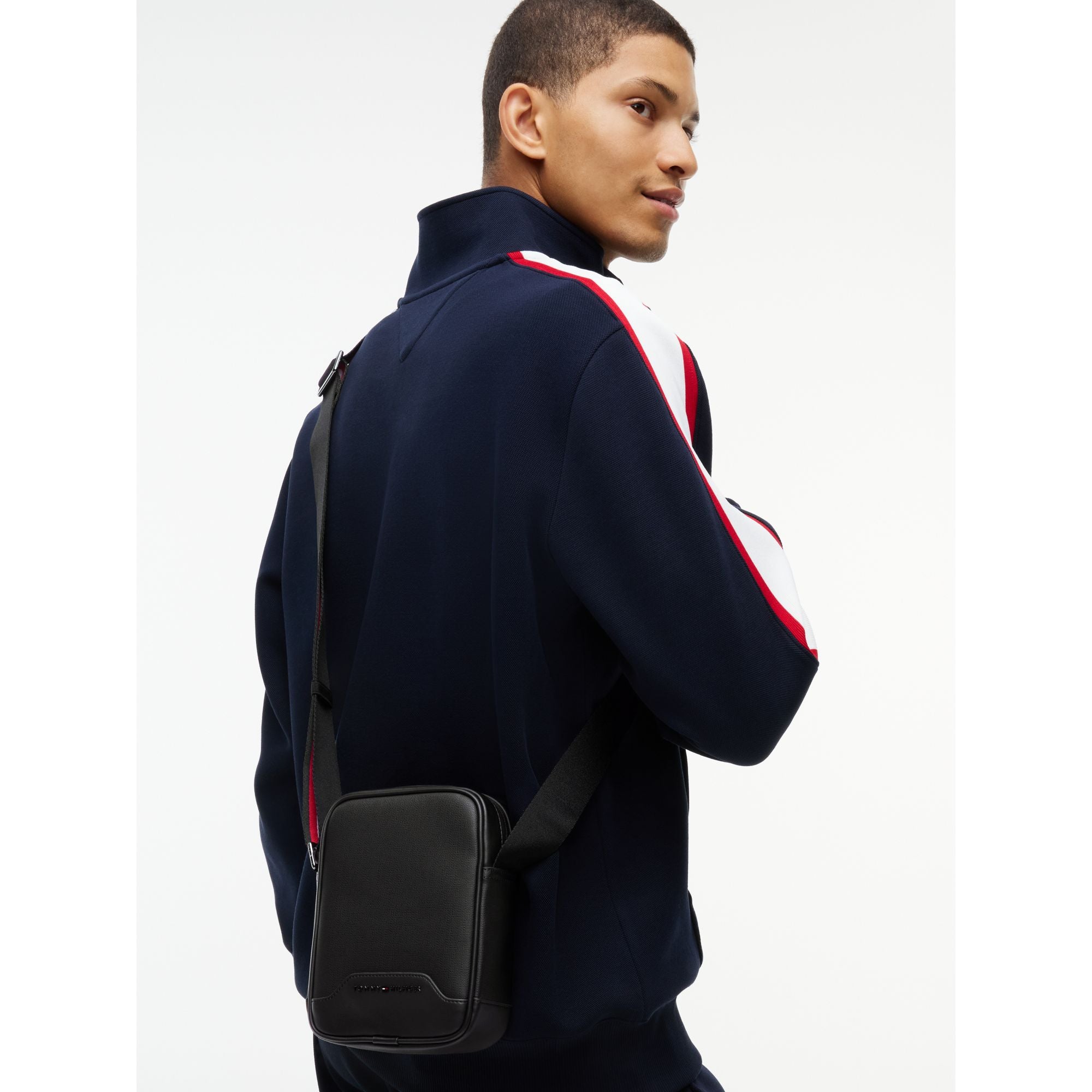 Tommy Hilfiger Textured Mini Reporter Bag