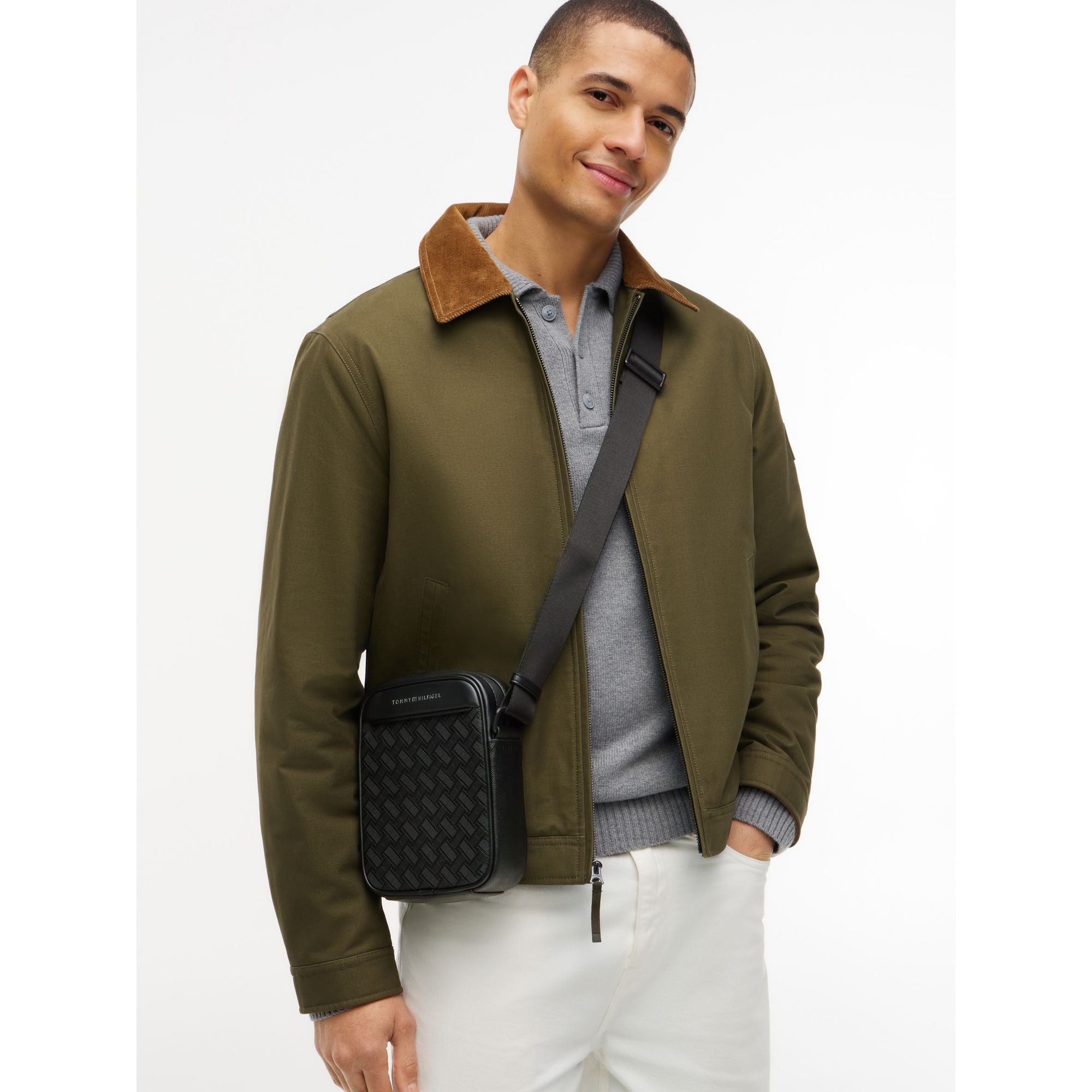 Tommy Hilfiger Modern Monogram Mini Reporter Bag