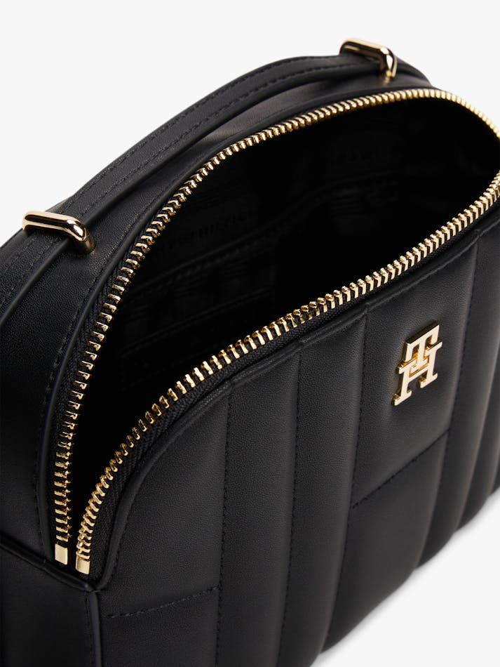 Tommy Hilfiger Monogram Quilted Camera Crossbody Bag