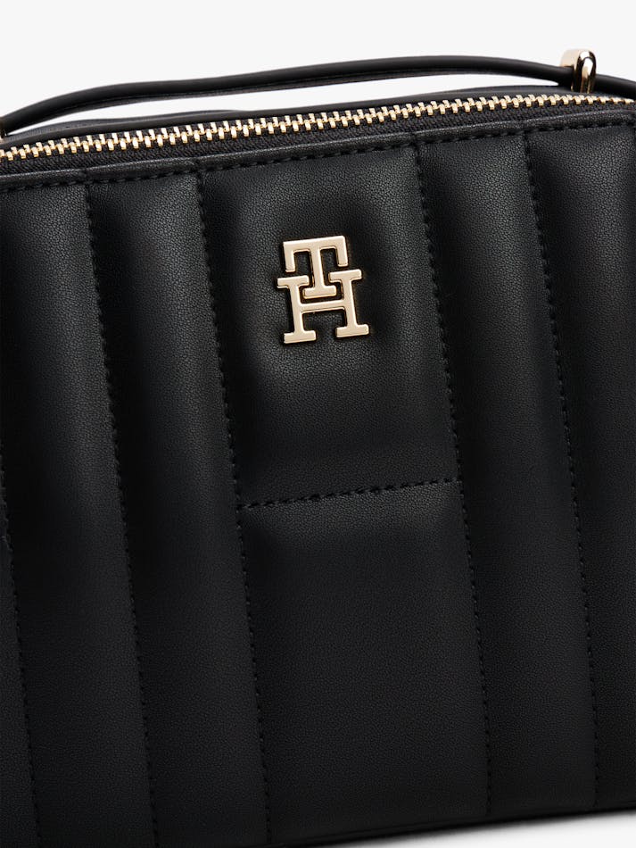 Tommy Hilfiger Monogram Quilted Camera Crossbody Bag