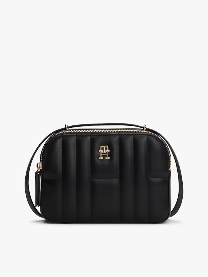 Tommy Hilfiger Monogram Quilted Camera Crossbody Bag