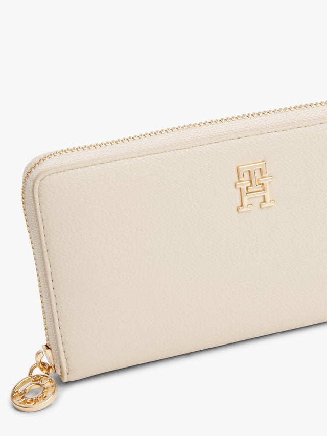 Tommy Hilfiger Monogram Wallet With Zipper Wallet