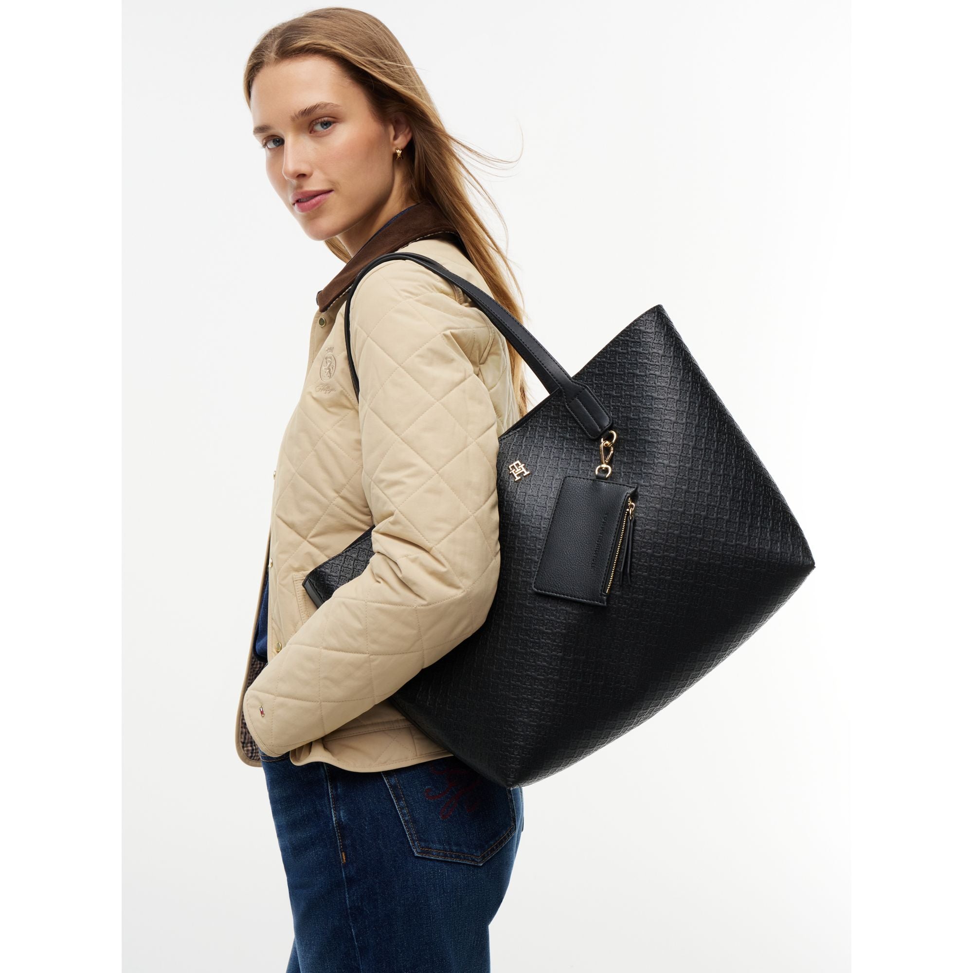 תיק טומי הילפיגר Icon Tote Mono