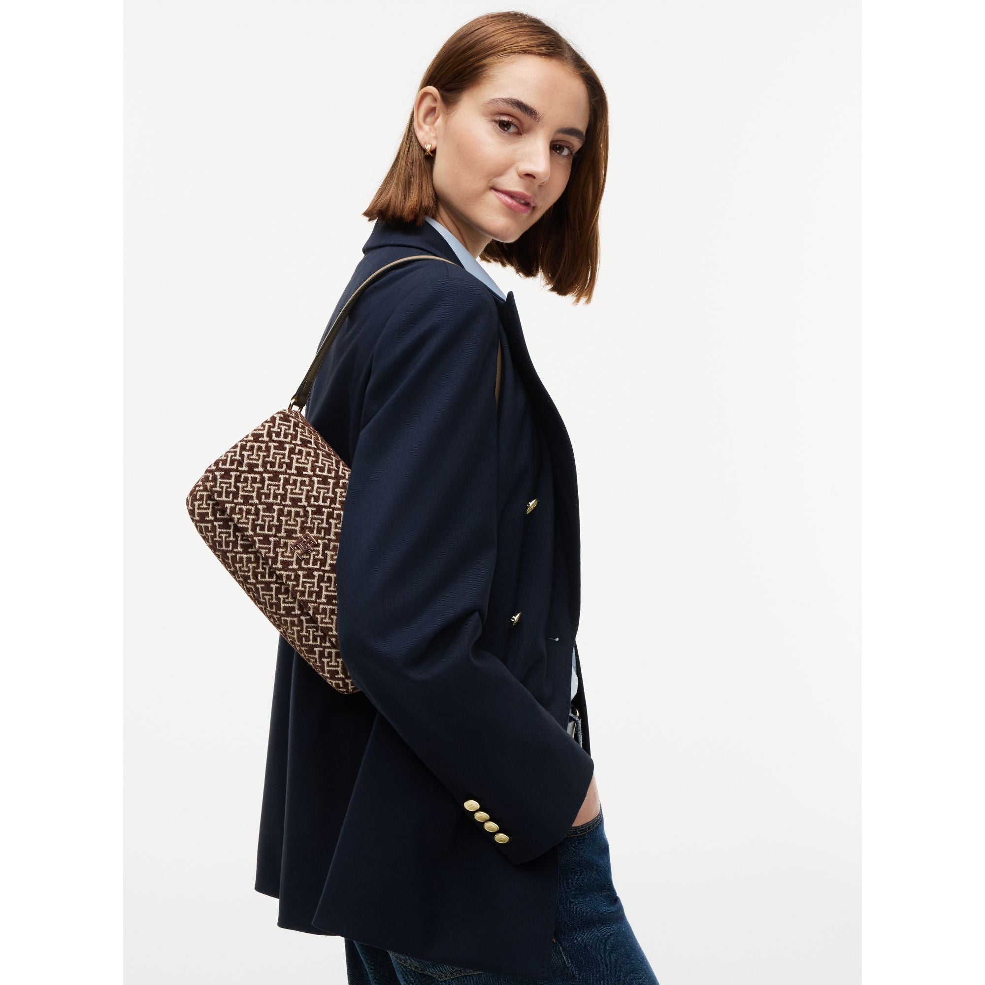 Tommy Hilfiger Jacquard Conv Crossover Bag