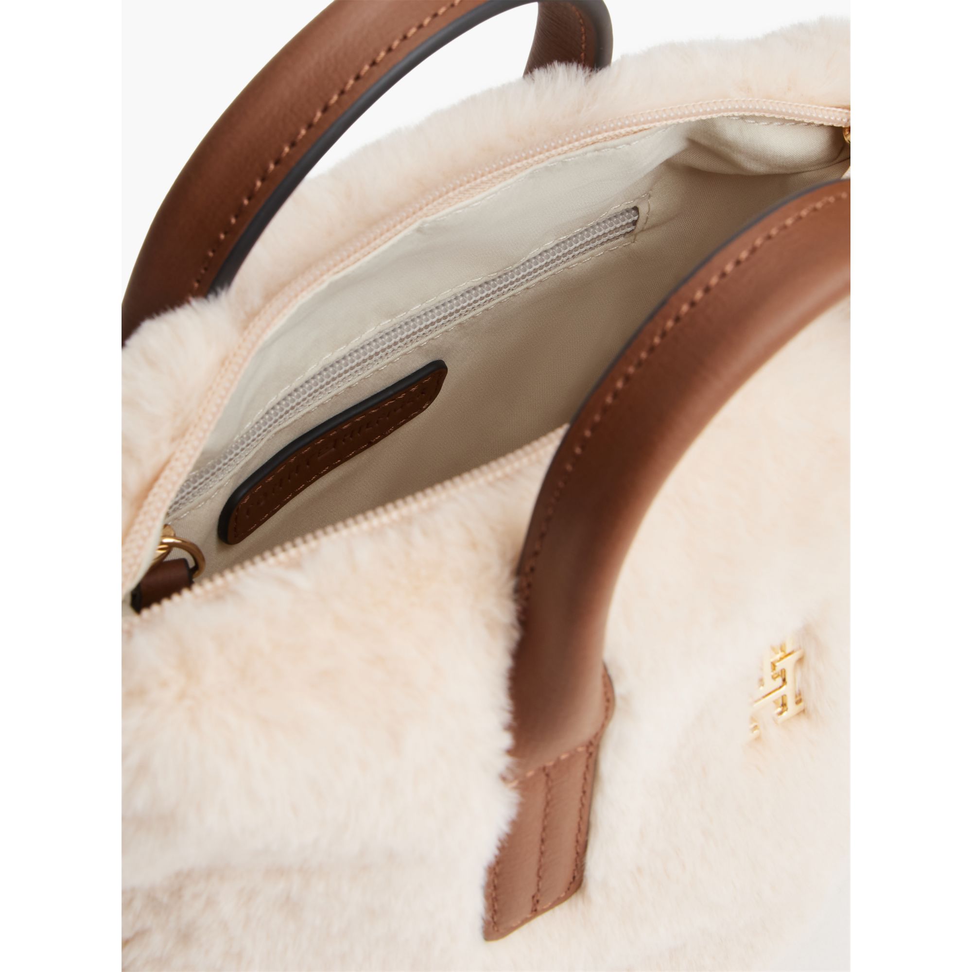 תיק טומי הילפיגר Popette Micro Tote Faux Fur