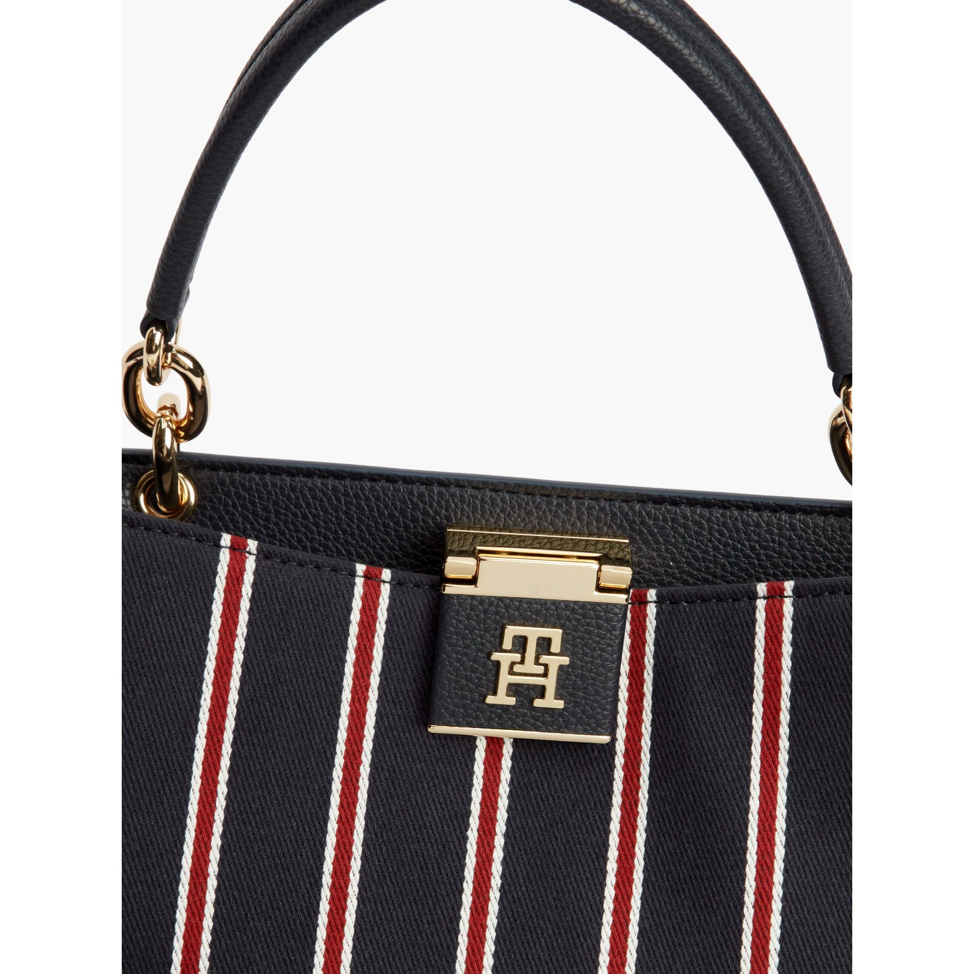 حقيبة تومي هيلفيجر Her Med Satchel Stripe