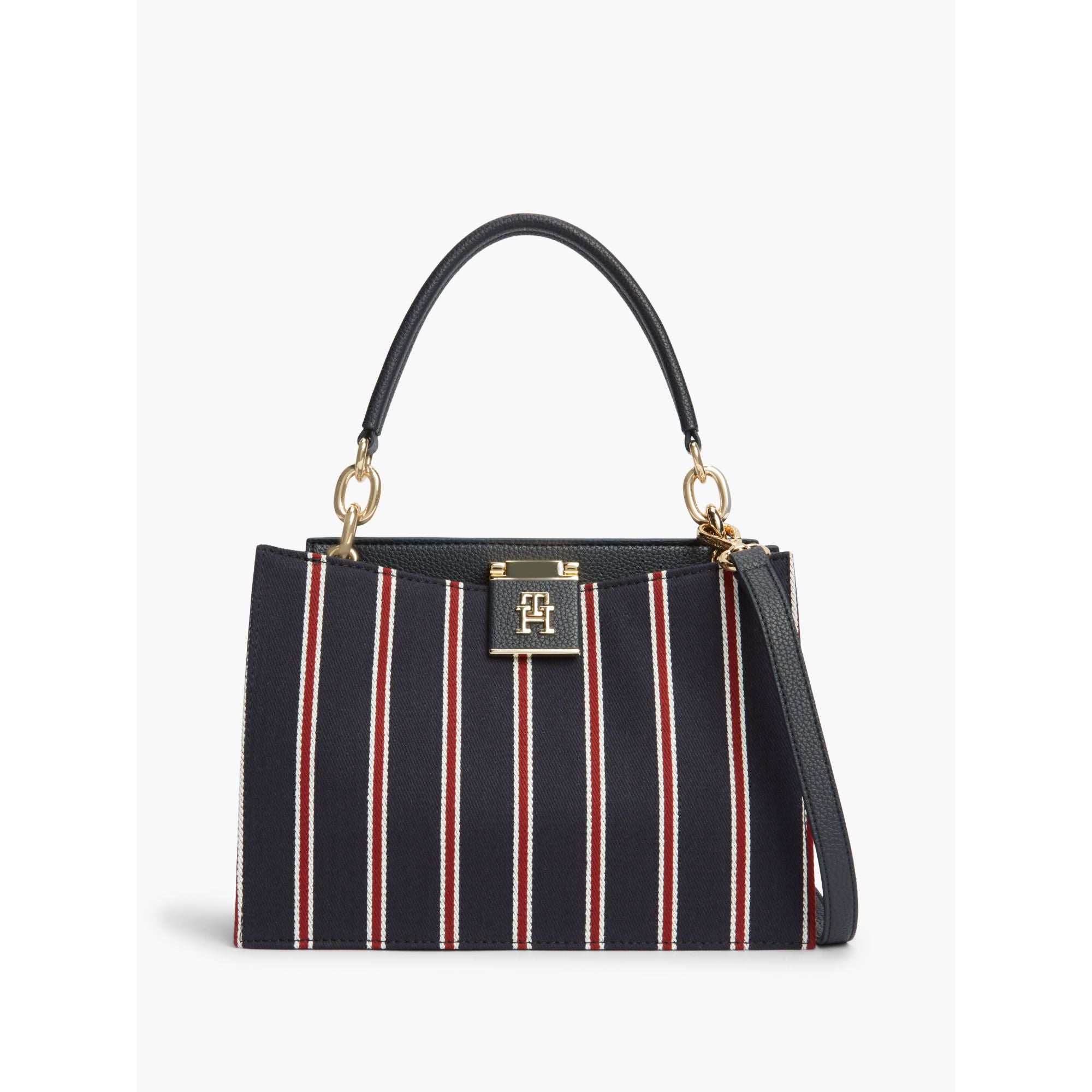 حقيبة تومي هيلفيجر Her Med Satchel Stripe