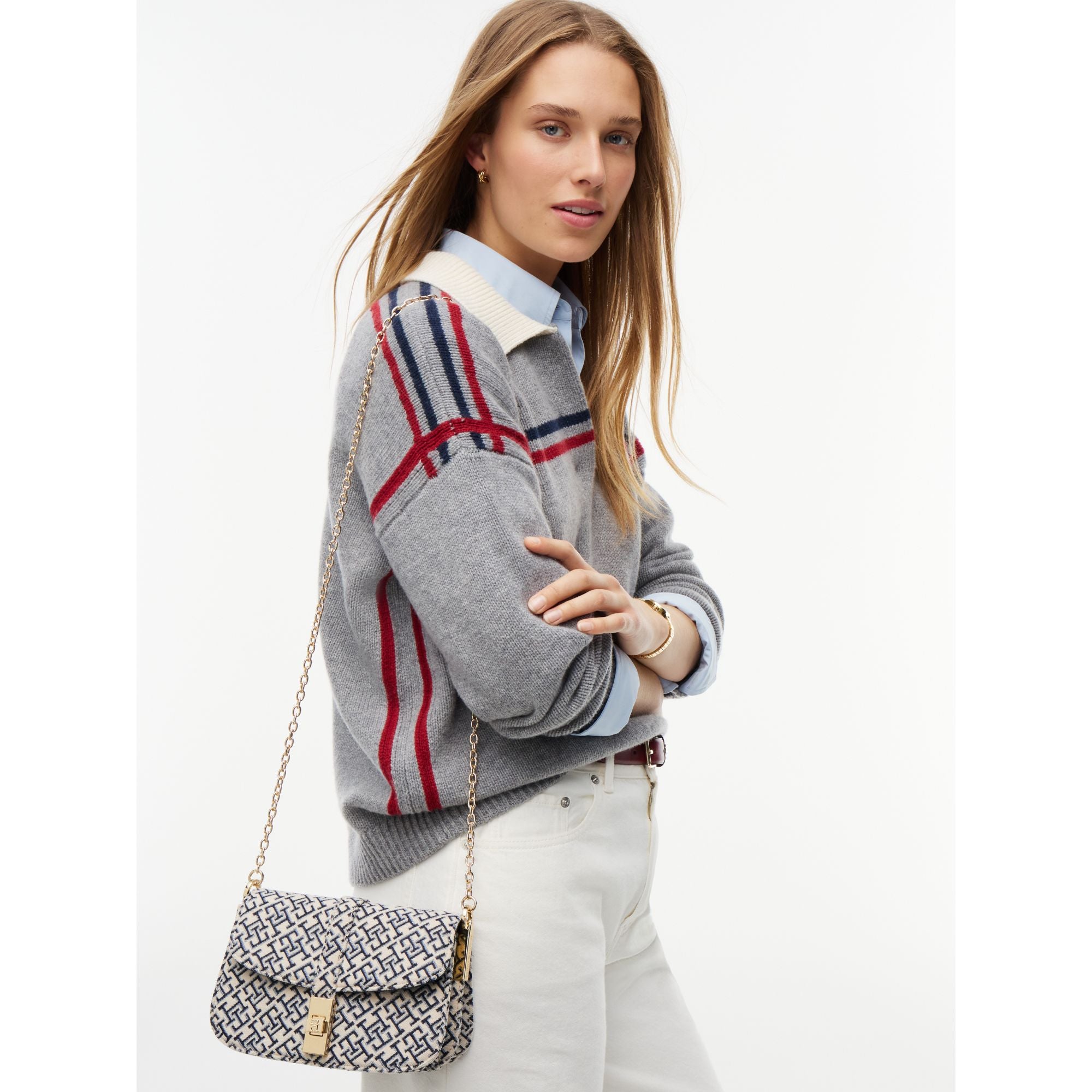Tommy Hilfiger Heritage Chain Cross Jacquard Bag