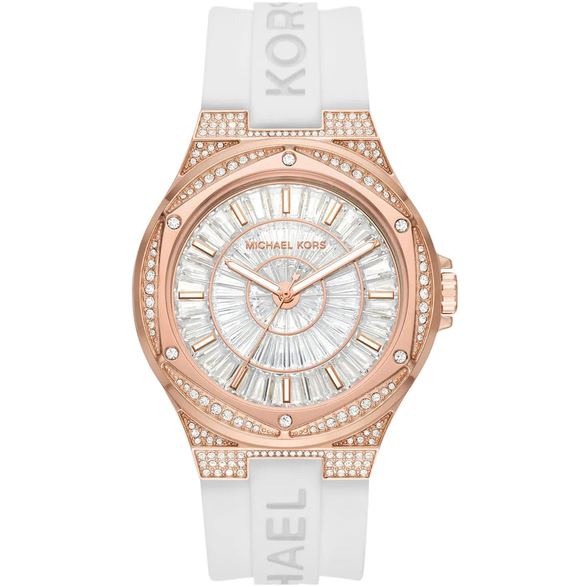 Michael Kors Lennox Pavé Rose Gold-Tone Watch