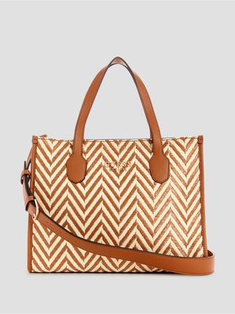Guess Silvana Chevron Tote Bag