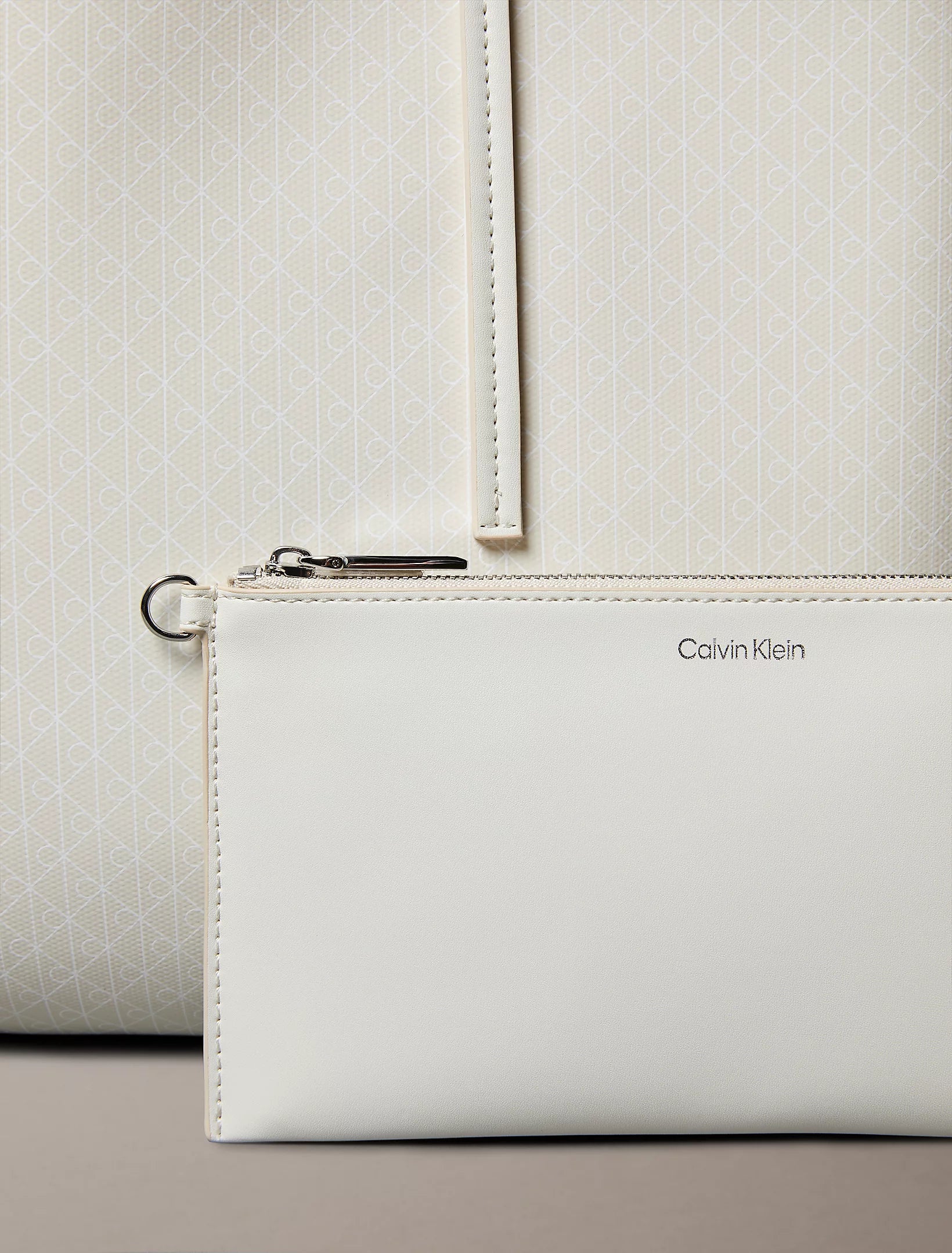 Calvin Klein Tote With Pouch On Strap Bag