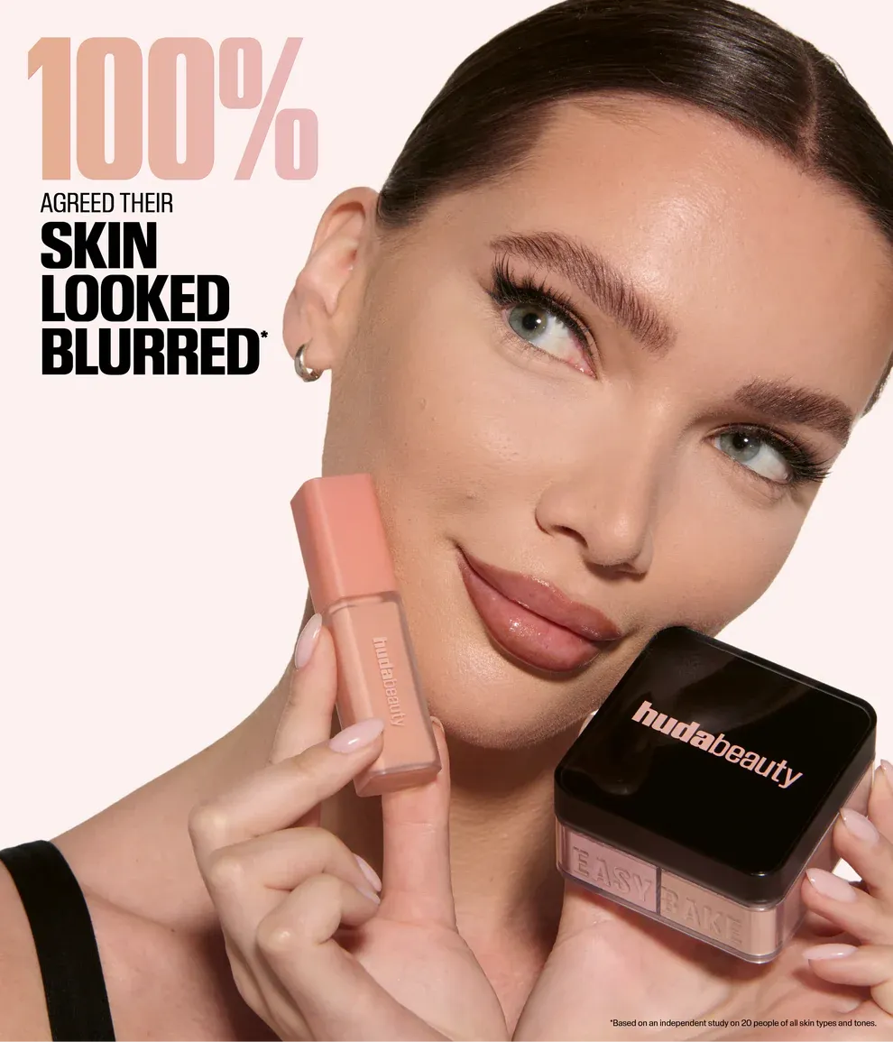 Huda Beauty Easy Bake Duo Cherry Blossom and Peach Pie Setting Powder