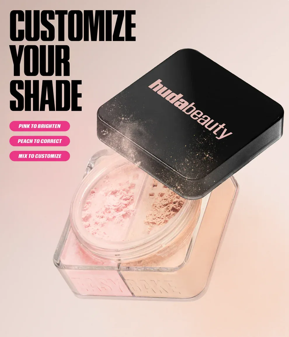 Huda Beauty Easy Bake Duo Cherry Blossom and Peach Pie Setting Powder
