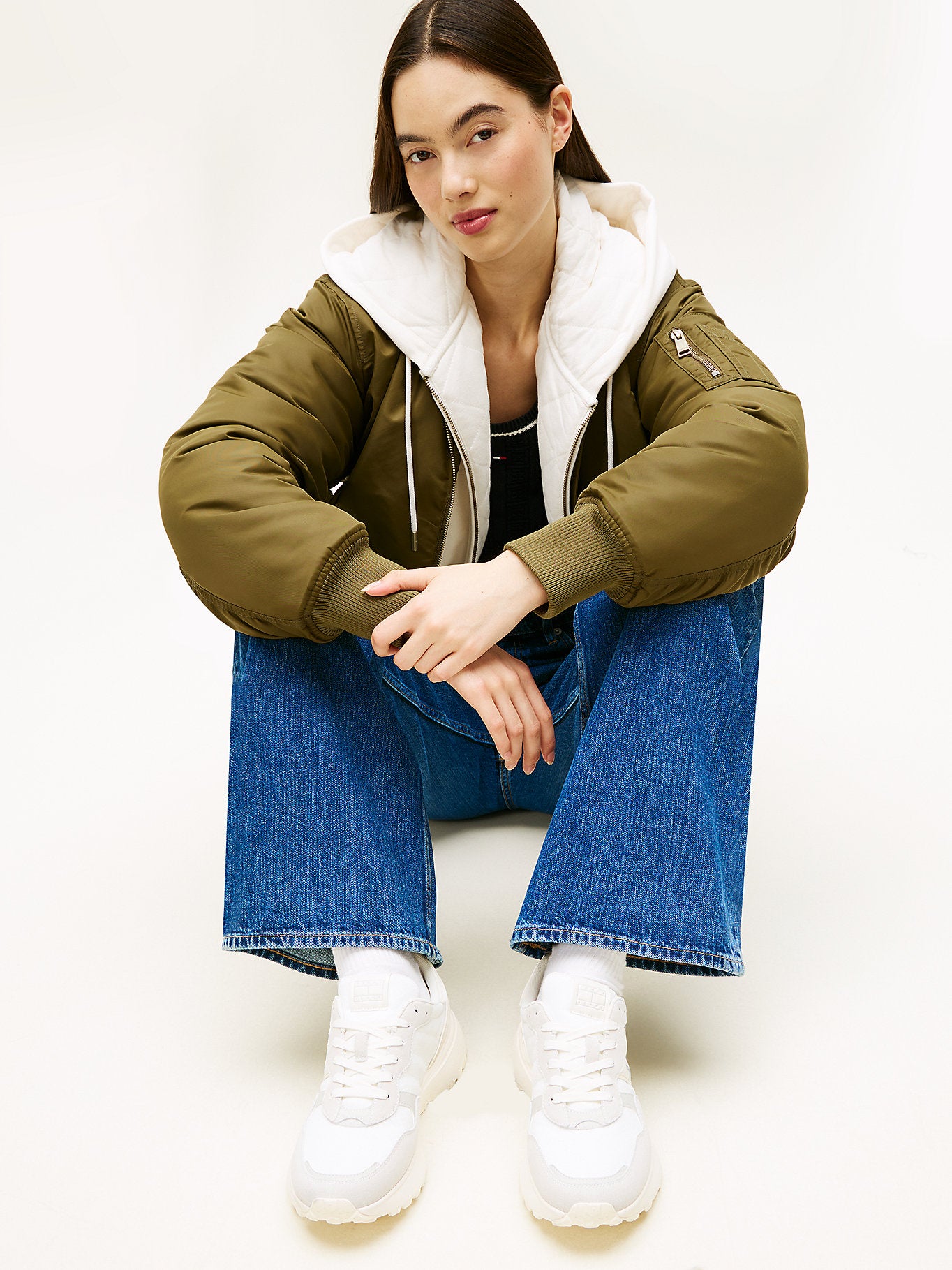 Tommy Hilfiger Cleated Runner Suede Mix Sneaker