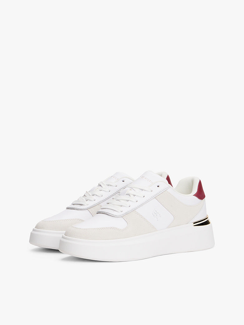 Tommy Hilfiger Mixed Texture Court Trainers Sneaker