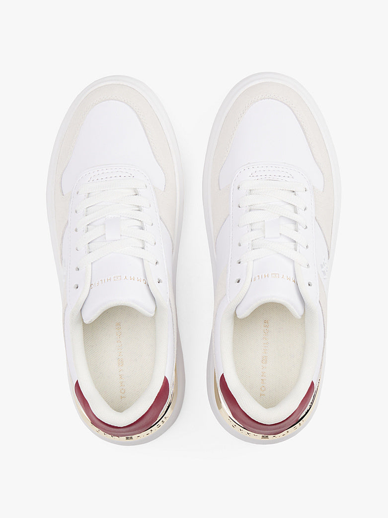 Tommy Hilfiger Mixed Texture Court Trainers Sneaker