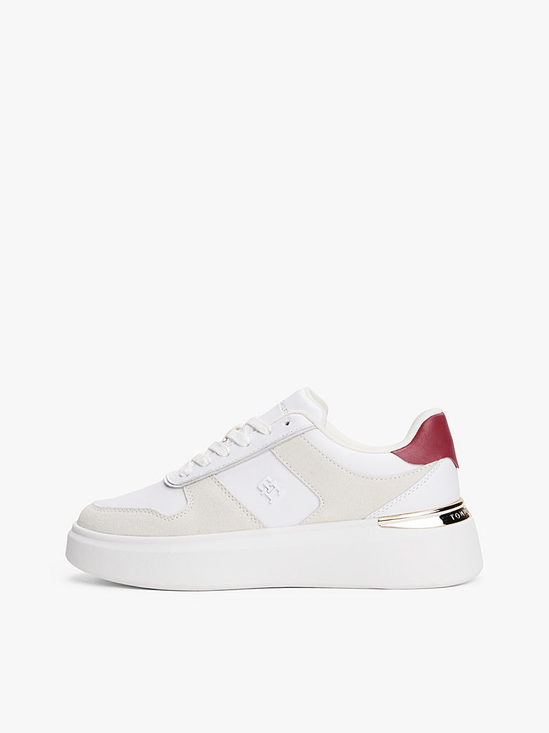 Tommy Hilfiger Mixed Texture Court Trainers Sneaker