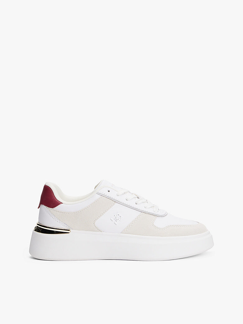 Tommy Hilfiger Mixed Texture Court Trainers Sneaker