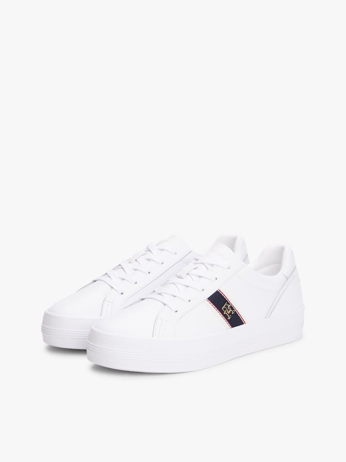 Tommy Hilfiger Th Monogram Plaque Trainers Sneaker